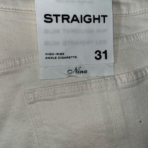 Rag & Bone High Rise Ankle Skinny Jeans NWT off white - Picture 7 of 12